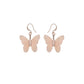 Rose Gold Dipped Real Leaf Butterfly Earrings