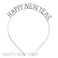 Silver HAPPY NEW YEAR Headband