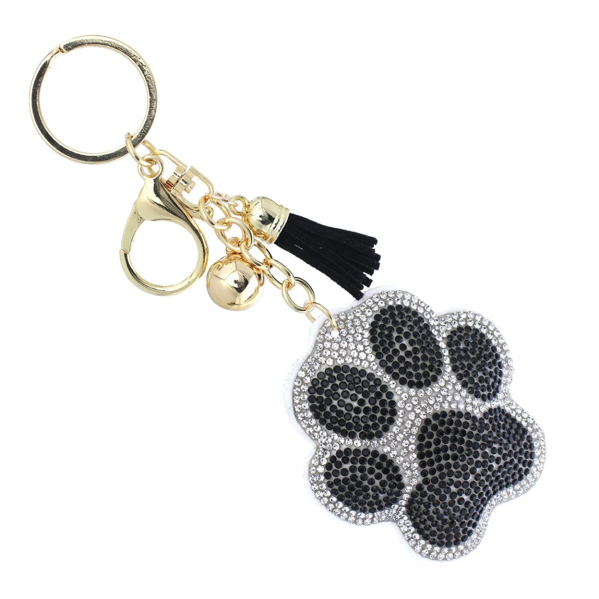 Black Paw Keychain Bag Charm