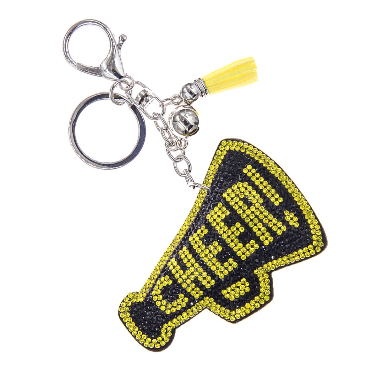 Black Megaphone Keychain Bag Charm
