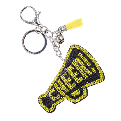 Black Megaphone Keychain Bag Charm