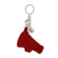 Red Megaphone Keychain Bag Charm