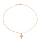 Gold Cubic Zirconia Celtic Cross Necklace
