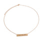 Gold Believe Faith Hope Plate Necklace