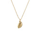Matte Gold Football Necklace