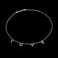 Silver LOVE Station Necklace