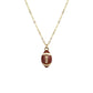 Brown Football Necklace