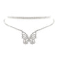 Silver Bling 2 Pcs Butterfly Collar Set