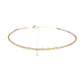 Gold CZ Faith Tennis Choker