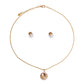 Round Topaz Crystal Necklace
