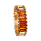 Size 7 Mixed Orange Eternity Ring