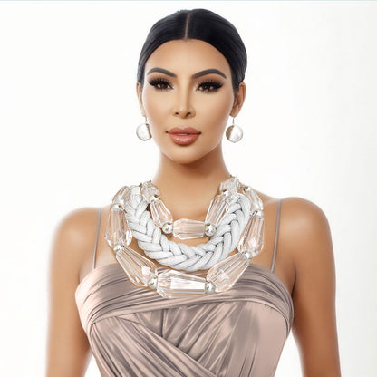 Crystal Clear Faceted Ensemble