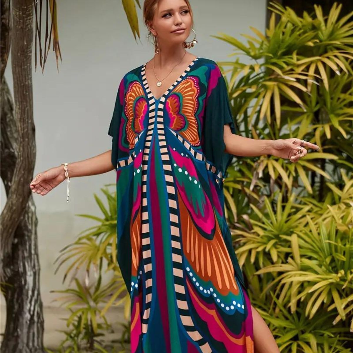 Butterfly Boho Cover Up Dress