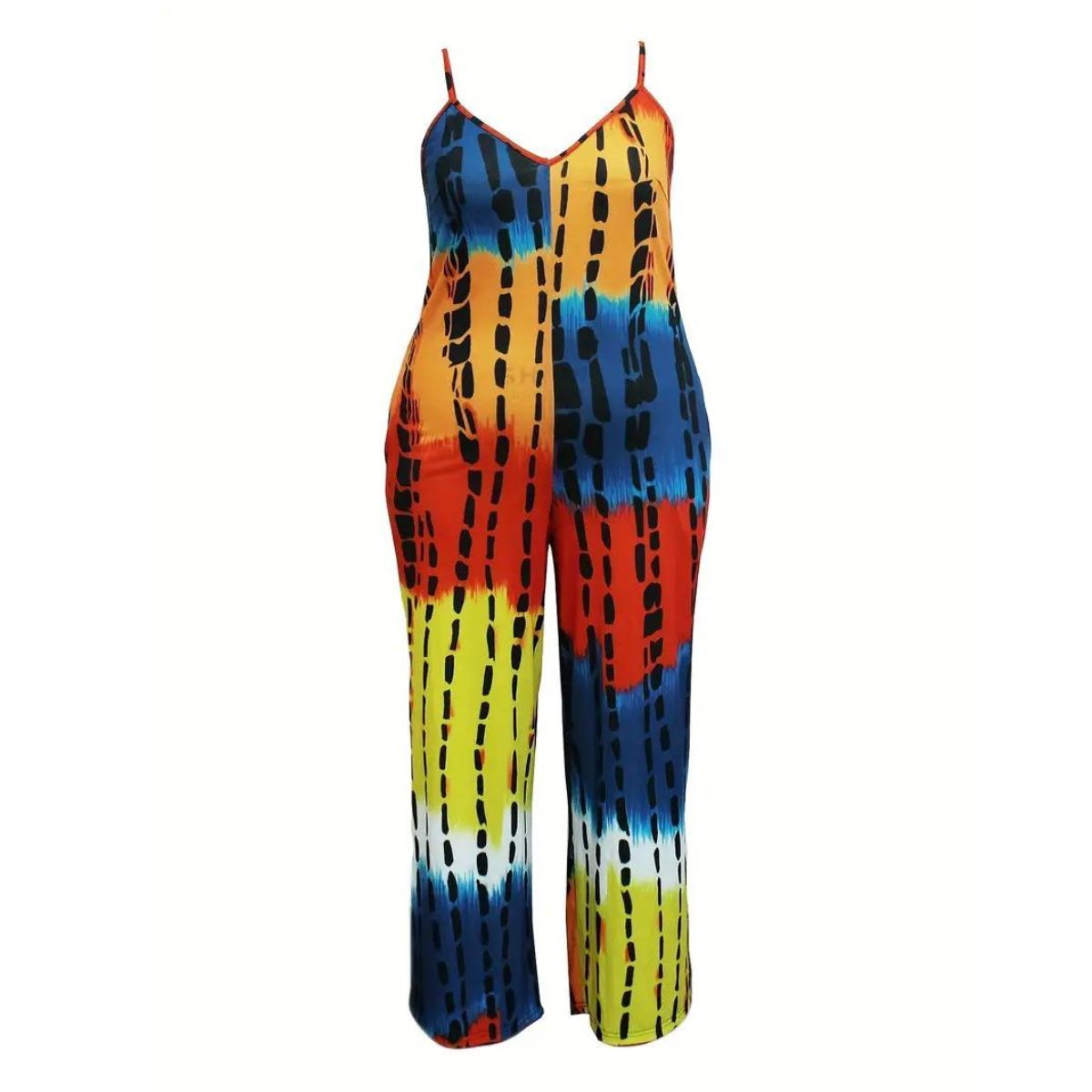Rainbow Tie Dye 2XL Jumpsuit