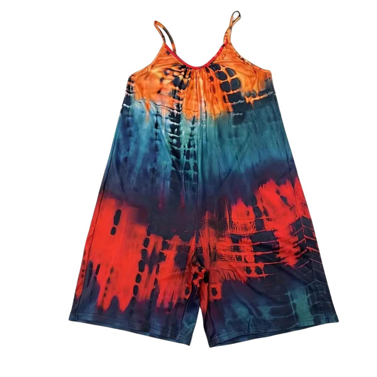 Rainbow XXL Cami Shorts Jumpsuit