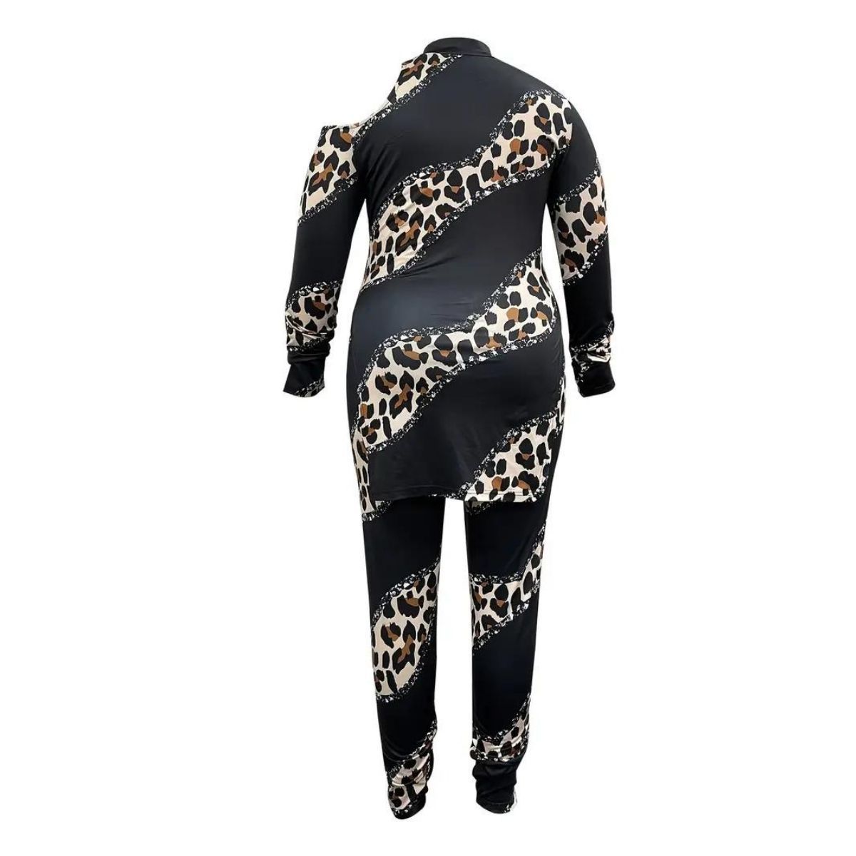 Leopard 4XL Top Pants Set