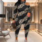 Leopard 4XL Top Pants Set