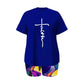 Blue 2XL Faith Shorts Set