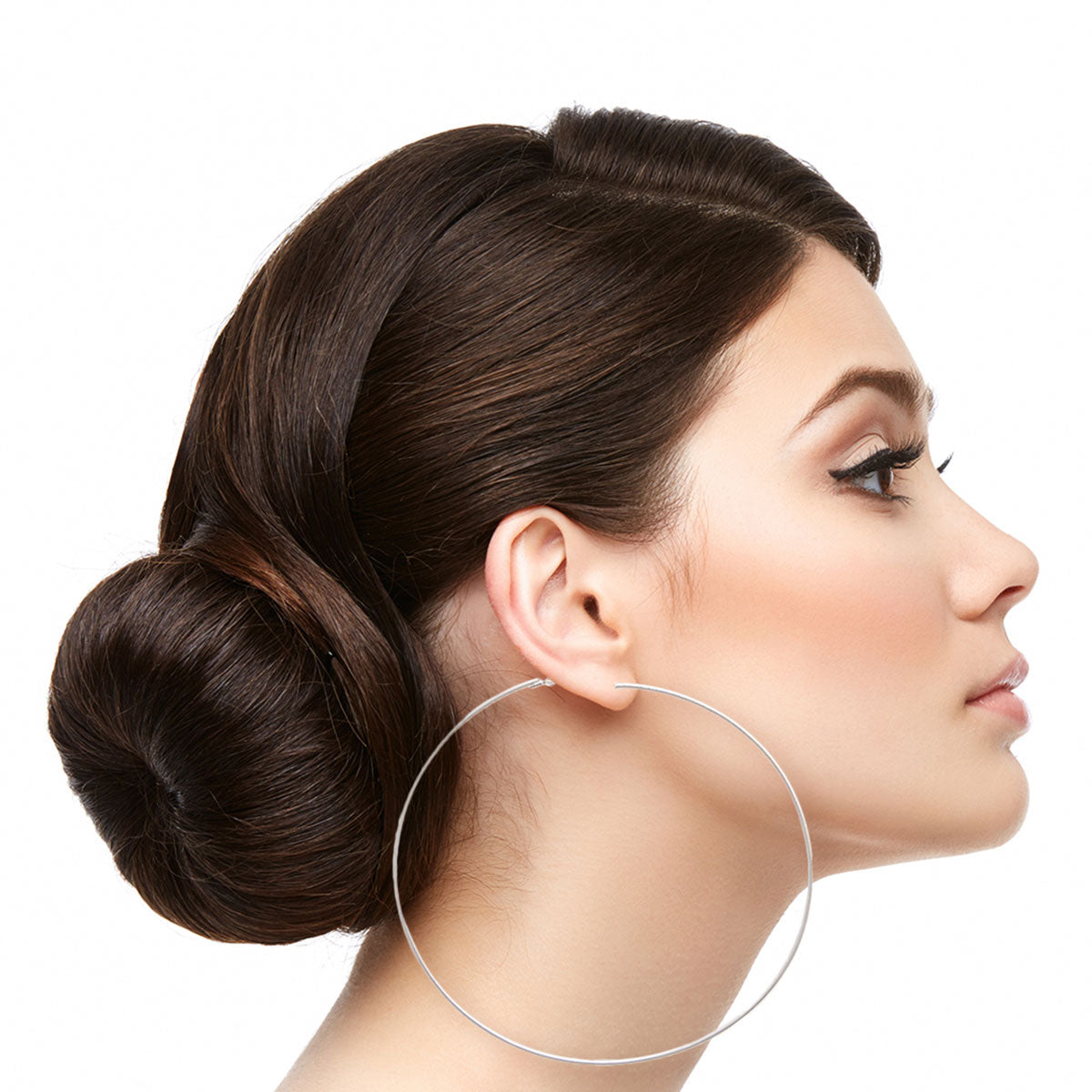 Silver Jumbo Hoop 3 Pcs Set