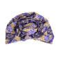 Purple Tribal Flower Knot Turban