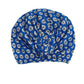 Blue MK Circle Twist Knot Turban
