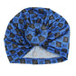 Blue MK Donut Knot Turban