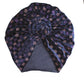 Navy Velvet Designer Twist Turban