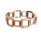 Mixed Metal Square Bracelet