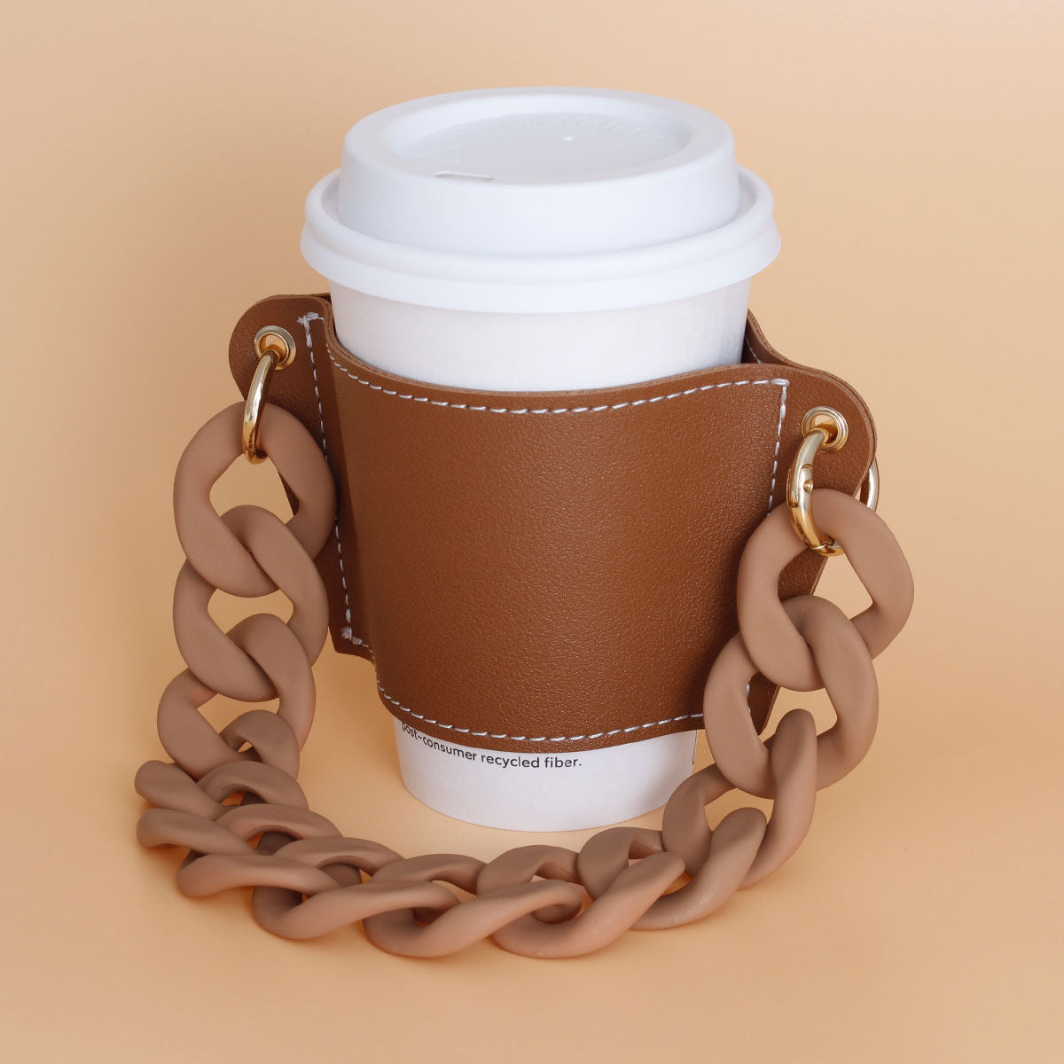 Luxury Brown Sleeve Cup Holder