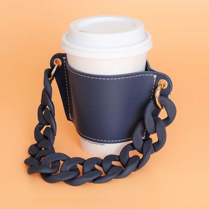 Luxury Navy Sleeve Cup Holder