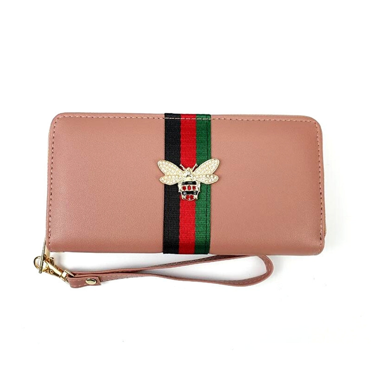 Designer Style Mauve Bee Wallet