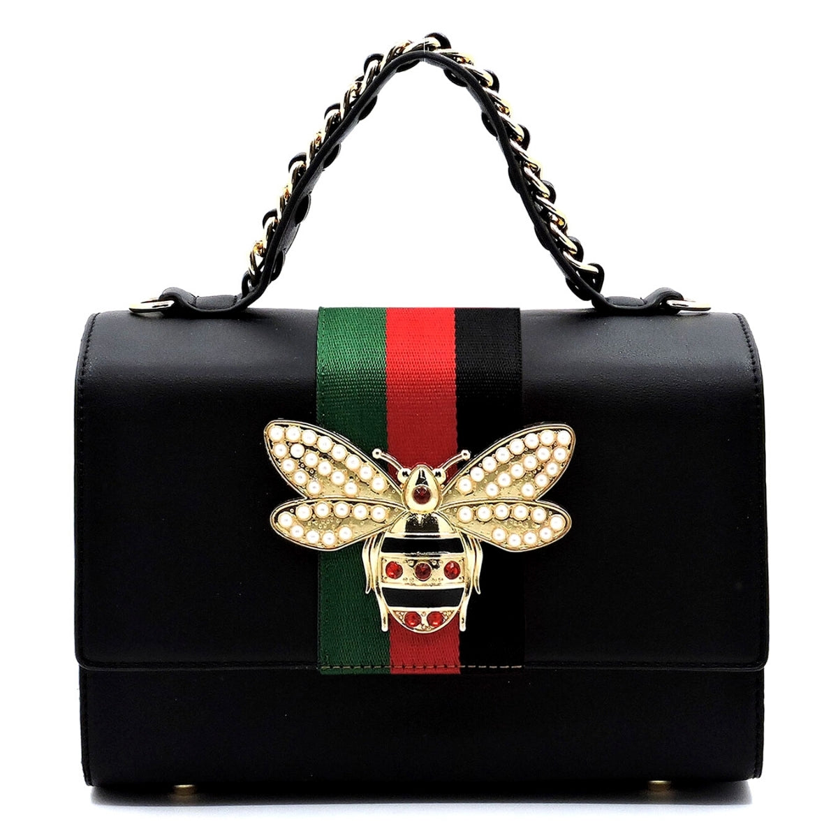 Black Bee Boxy Satchel Designer Set