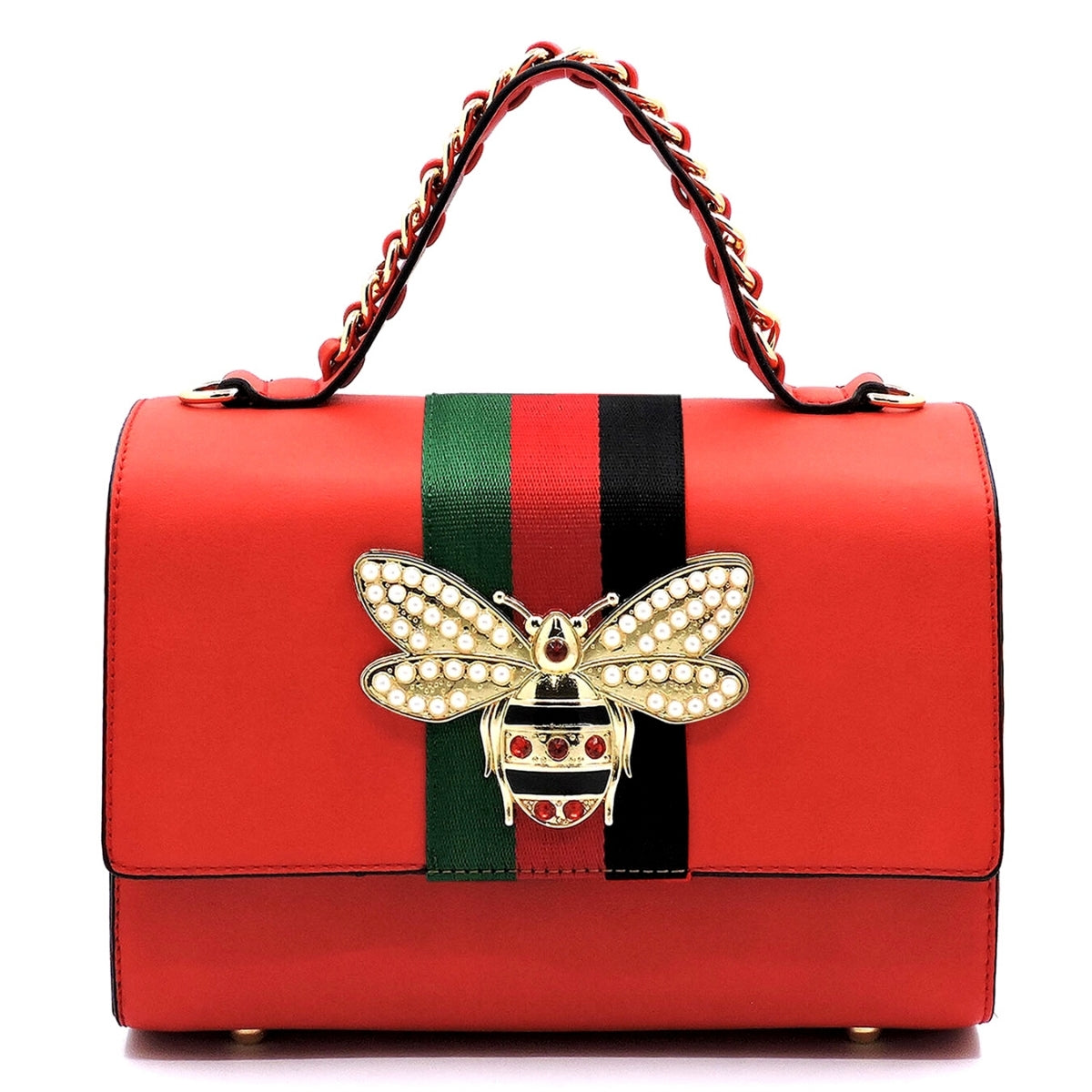 Red Bee Boxy Satchel Designer Set