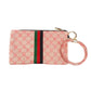 Designer Style Pink Woven Bracelet Clutch