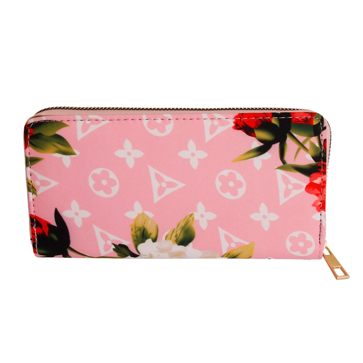 Pink LV Monogram Wallet