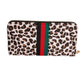 Black and White Fur Designer Wallet