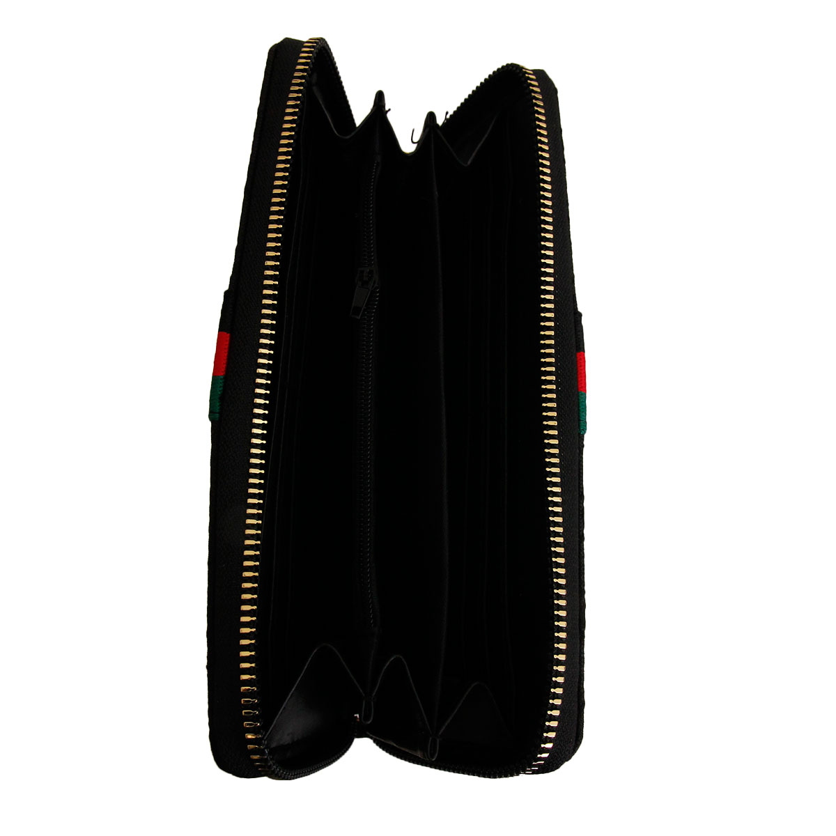 Black Designer Woven Wallet