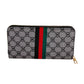 Gray Designer Woven Wallet