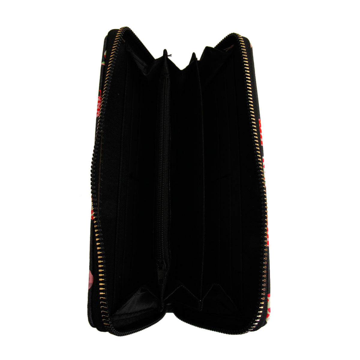 Black Apple Designer Woven Wallet