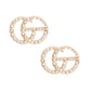 Designer Gold Stone Stud Earrings