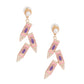 Pink Crayons Pearl Earrings