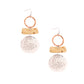 Hammered Mixed Metal Earrings