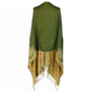 Pashmina Olive Boho Fringe Scarf for Women