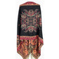 Pashmina Red Black Paisley Fringe Scarf for Women