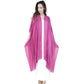 Magenta Ribbed Pleated Kimono
