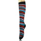 Black Tiger Stripe Kneww High Socks