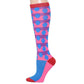 Ladies Knee High Socks Pink Polka Dot
