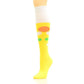 Socks Knee High Yellow Retro Bubble for Women