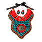Multi Color Bead and Stone Raised Collar Bib Necklace Set