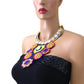 Leaf Dangling Necklace Set